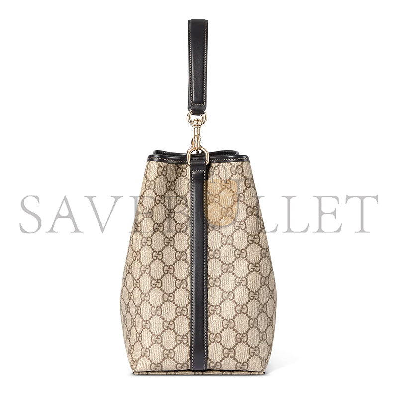 GUCCI GG EMBLEM MEDIUM BUCKET BAG 815103 (25*25*15.5cm)